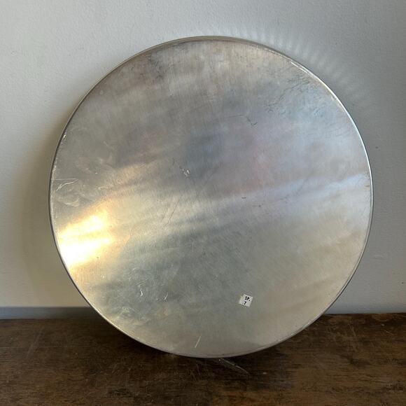 Vintage Silver Plated Sheridan Large Round Tray | Cottagecore Farmhouse - Picture 4 of 8